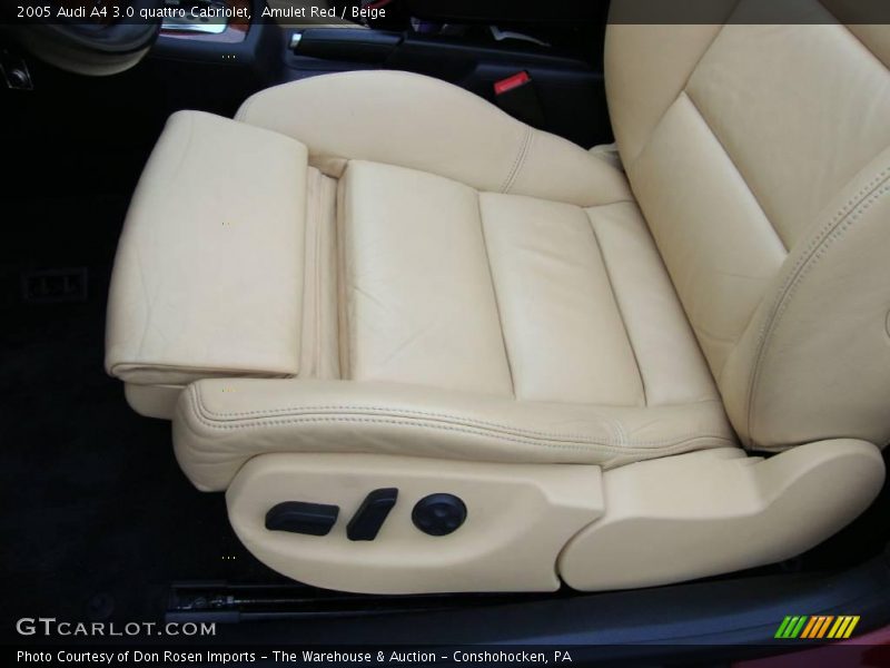 Amulet Red / Beige 2005 Audi A4 3.0 quattro Cabriolet