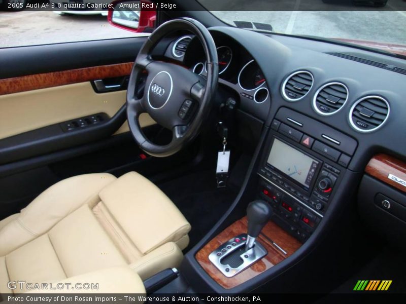 Amulet Red / Beige 2005 Audi A4 3.0 quattro Cabriolet