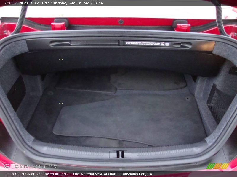 Amulet Red / Beige 2005 Audi A4 3.0 quattro Cabriolet