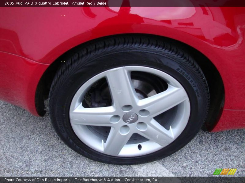 Amulet Red / Beige 2005 Audi A4 3.0 quattro Cabriolet