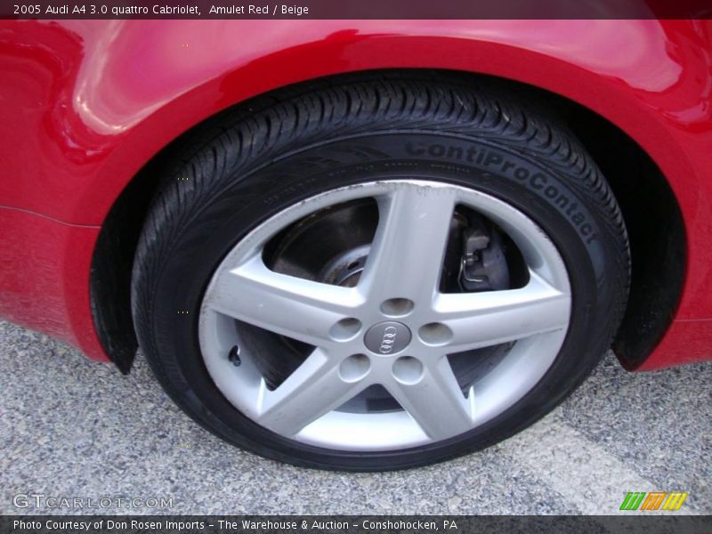 Amulet Red / Beige 2005 Audi A4 3.0 quattro Cabriolet