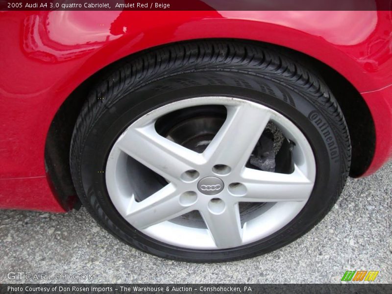 Amulet Red / Beige 2005 Audi A4 3.0 quattro Cabriolet