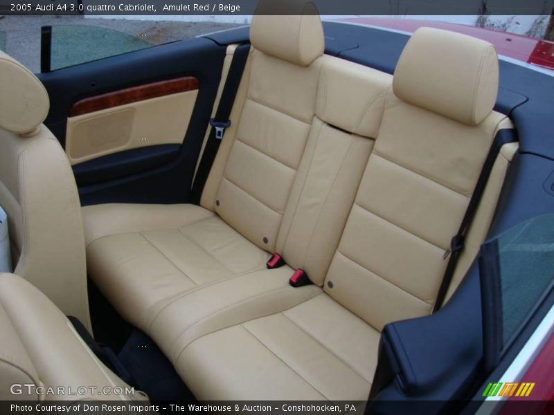 Amulet Red / Beige 2005 Audi A4 3.0 quattro Cabriolet
