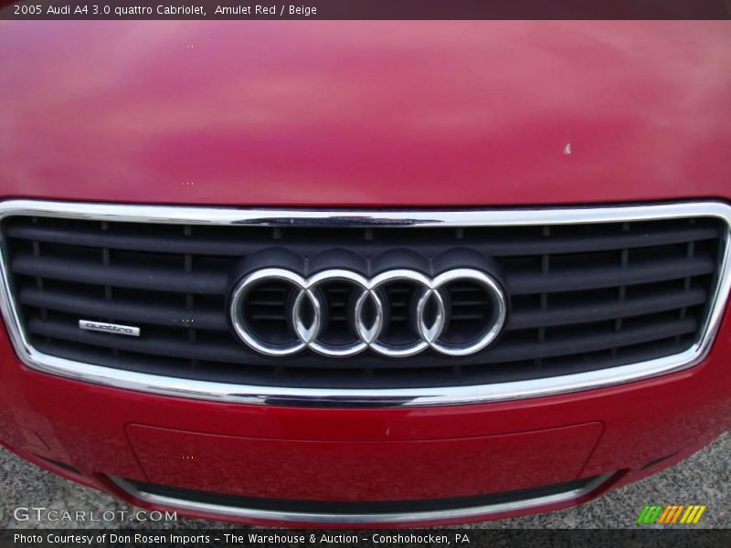 Amulet Red / Beige 2005 Audi A4 3.0 quattro Cabriolet