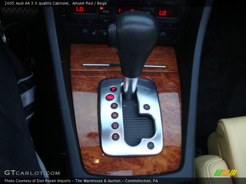 Amulet Red / Beige 2005 Audi A4 3.0 quattro Cabriolet