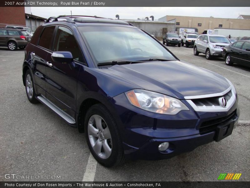 Royal Blue Pearl / Ebony 2007 Acura RDX Technology