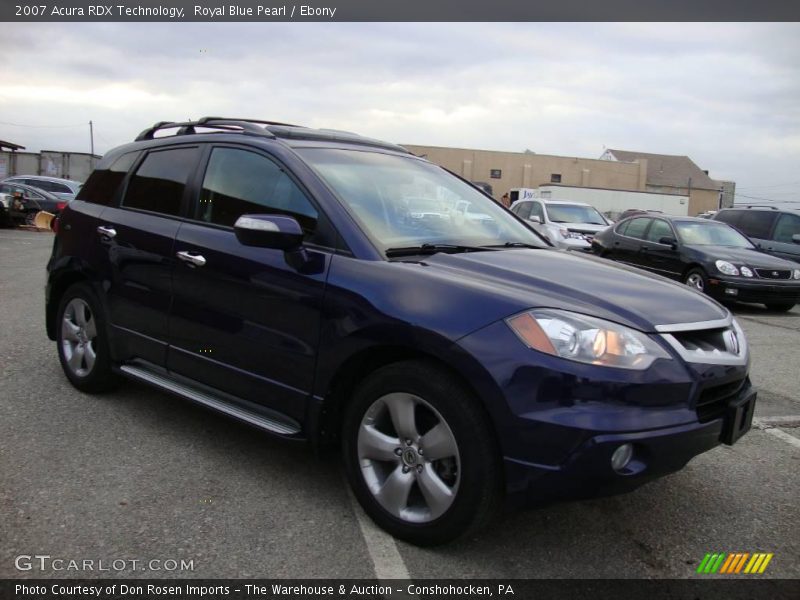 Royal Blue Pearl / Ebony 2007 Acura RDX Technology
