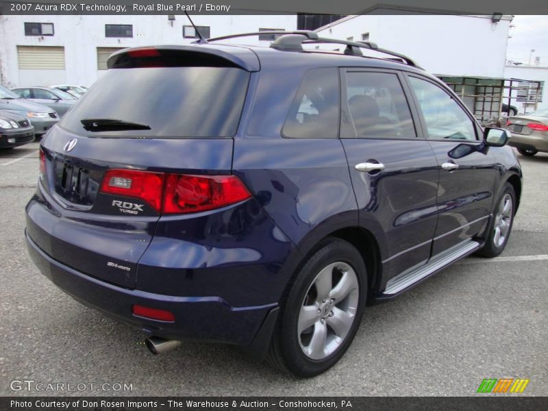 Royal Blue Pearl / Ebony 2007 Acura RDX Technology