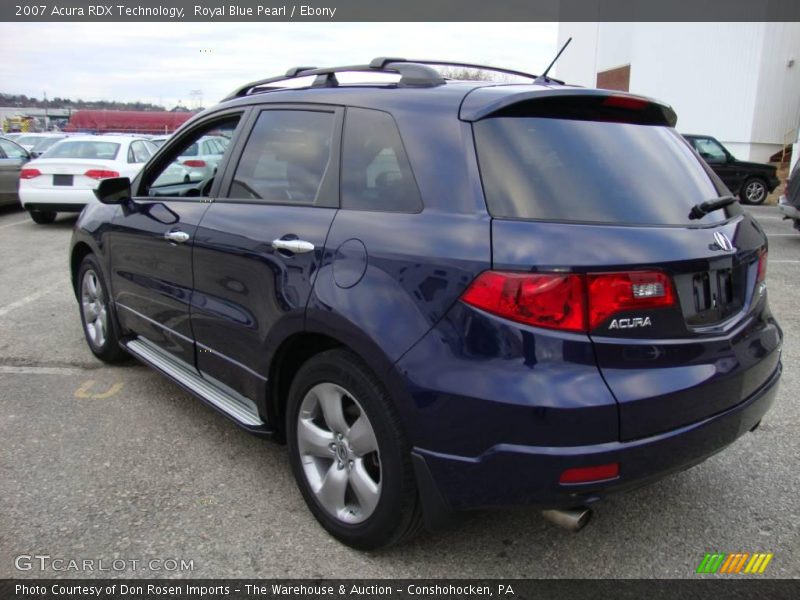 Royal Blue Pearl / Ebony 2007 Acura RDX Technology