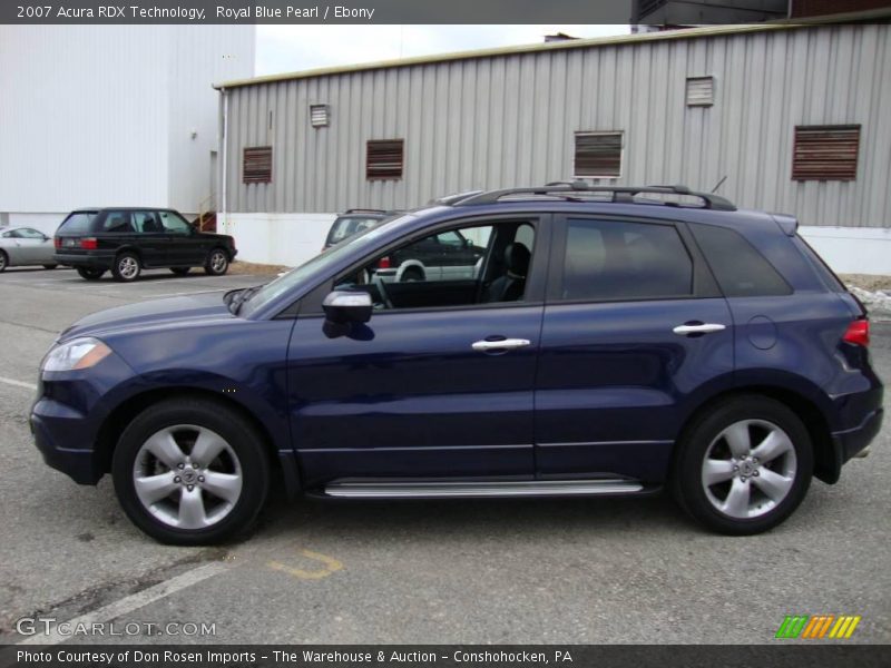 Royal Blue Pearl / Ebony 2007 Acura RDX Technology