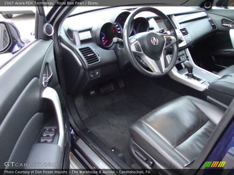 Royal Blue Pearl / Ebony 2007 Acura RDX Technology