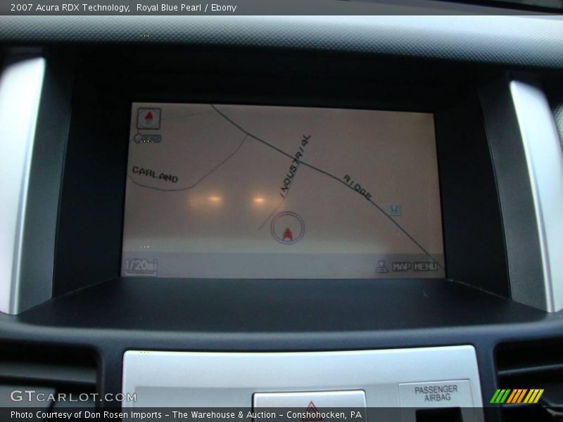 Royal Blue Pearl / Ebony 2007 Acura RDX Technology