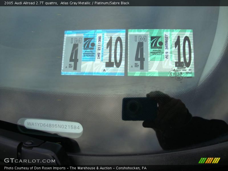 Atlas Gray Metallic / Platinum/Sabre Black 2005 Audi Allroad 2.7T quattro