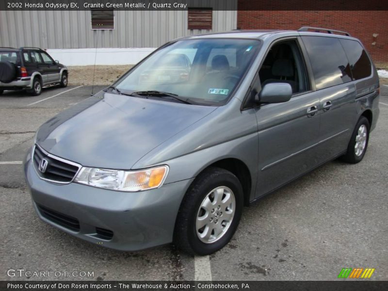 Granite Green Metallic / Quartz Gray 2002 Honda Odyssey EX
