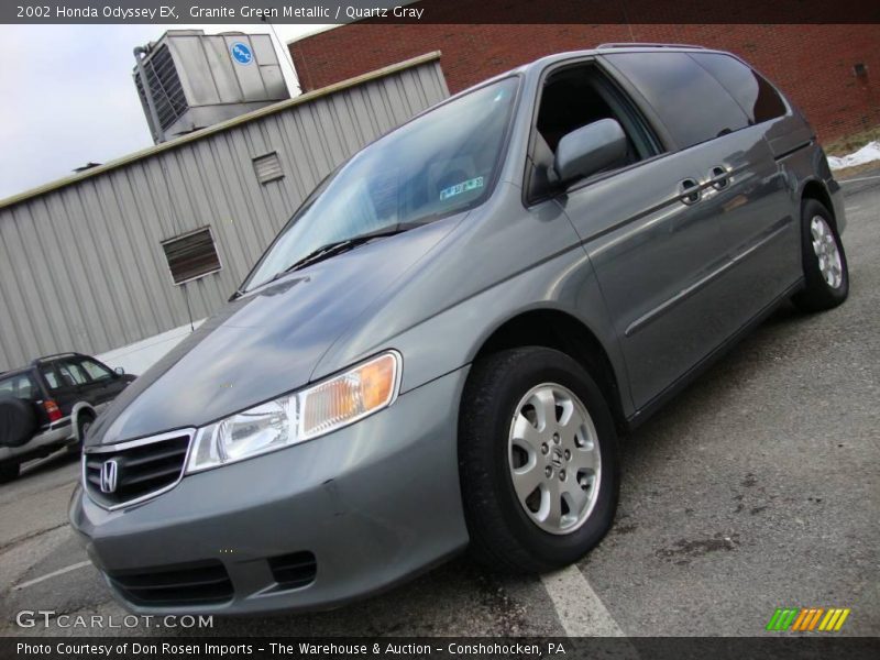 Granite Green Metallic / Quartz Gray 2002 Honda Odyssey EX