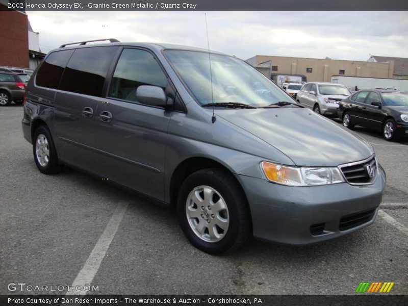 Granite Green Metallic / Quartz Gray 2002 Honda Odyssey EX