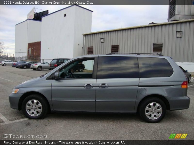 Granite Green Metallic / Quartz Gray 2002 Honda Odyssey EX