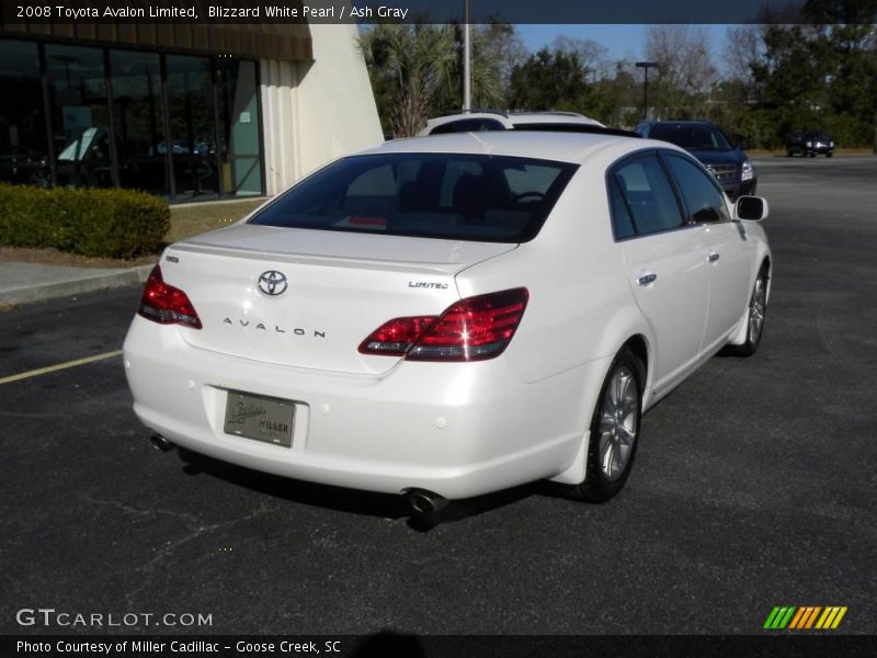 Blizzard White Pearl / Ash Gray 2008 Toyota Avalon Limited