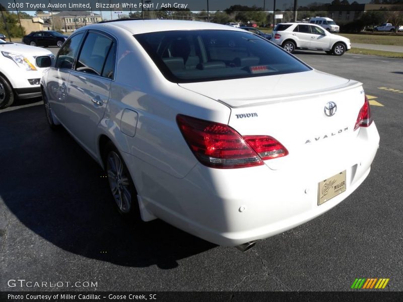 Blizzard White Pearl / Ash Gray 2008 Toyota Avalon Limited