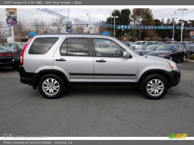 Satin Silver Metallic / Black 2005 Honda CR-V EX 4WD