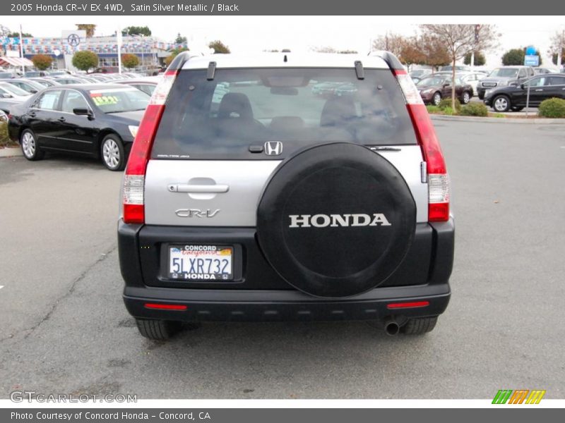 Satin Silver Metallic / Black 2005 Honda CR-V EX 4WD