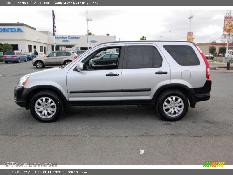 Satin Silver Metallic / Black 2005 Honda CR-V EX 4WD