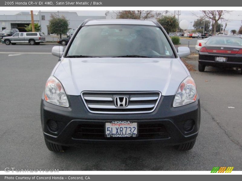 Satin Silver Metallic / Black 2005 Honda CR-V EX 4WD