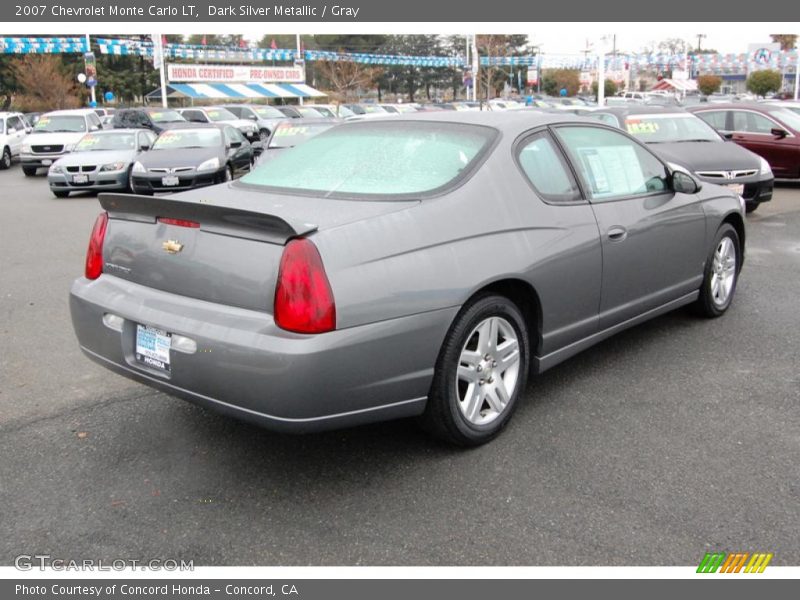 Dark Silver Metallic / Gray 2007 Chevrolet Monte Carlo LT