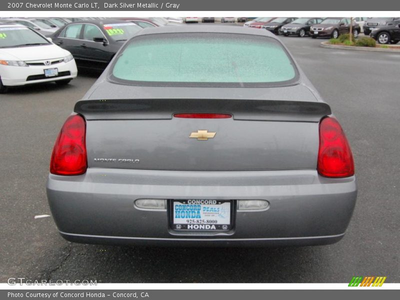 Dark Silver Metallic / Gray 2007 Chevrolet Monte Carlo LT