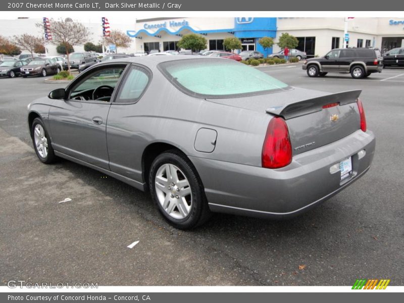 Dark Silver Metallic / Gray 2007 Chevrolet Monte Carlo LT