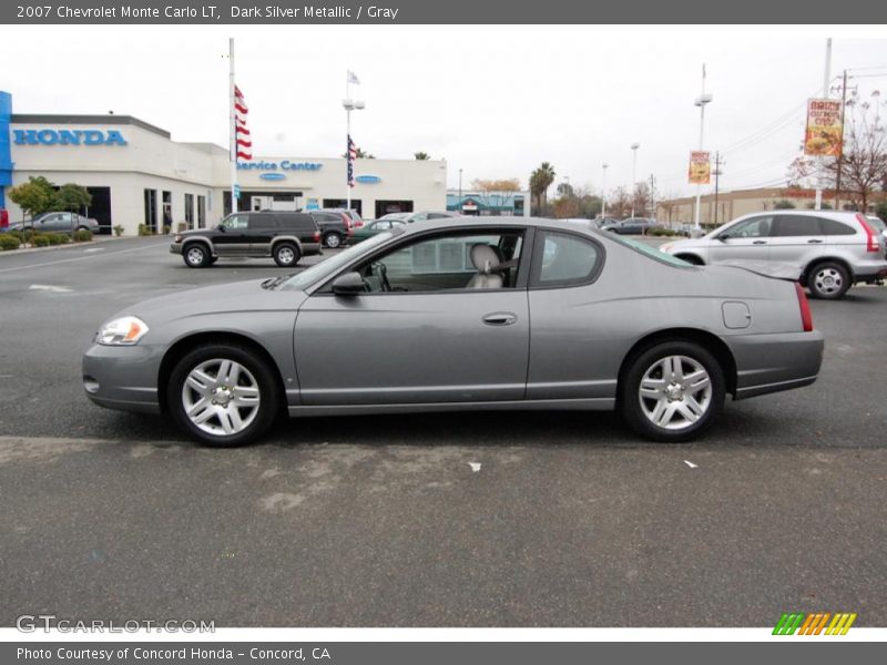Dark Silver Metallic / Gray 2007 Chevrolet Monte Carlo LT