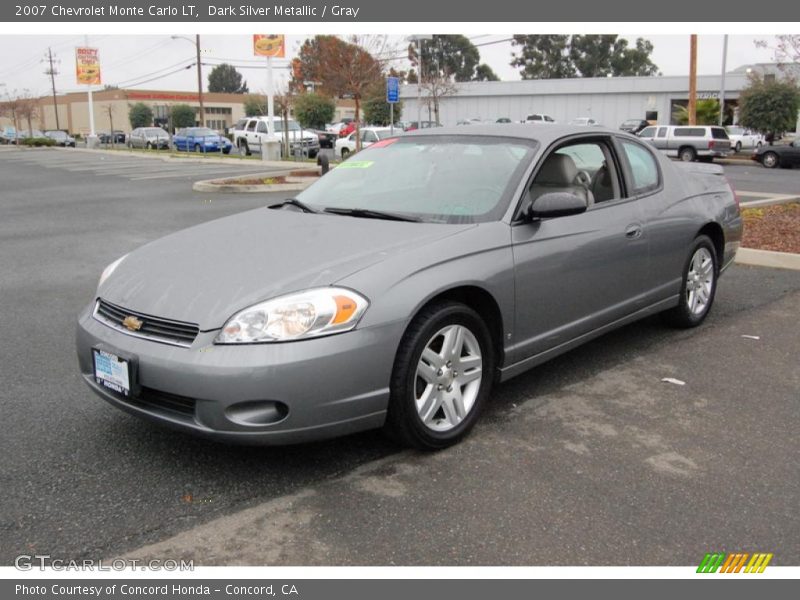 Dark Silver Metallic / Gray 2007 Chevrolet Monte Carlo LT