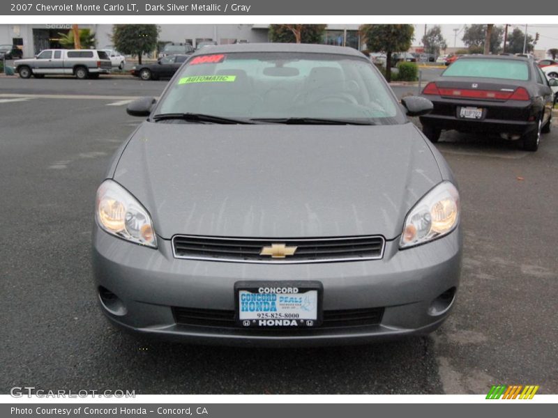 Dark Silver Metallic / Gray 2007 Chevrolet Monte Carlo LT