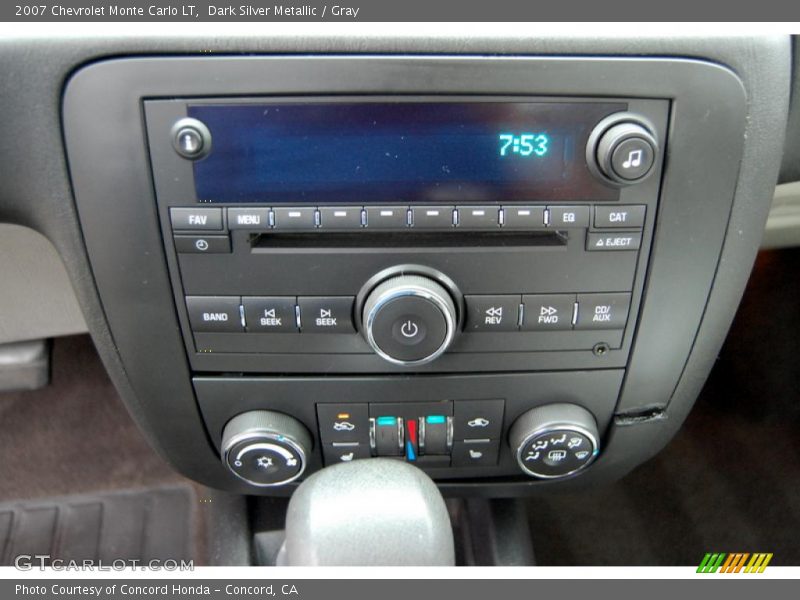 Dark Silver Metallic / Gray 2007 Chevrolet Monte Carlo LT