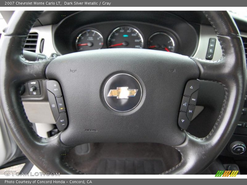 Dark Silver Metallic / Gray 2007 Chevrolet Monte Carlo LT