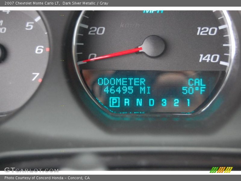 Dark Silver Metallic / Gray 2007 Chevrolet Monte Carlo LT