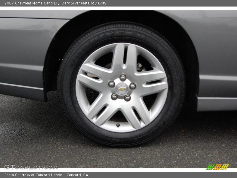Dark Silver Metallic / Gray 2007 Chevrolet Monte Carlo LT