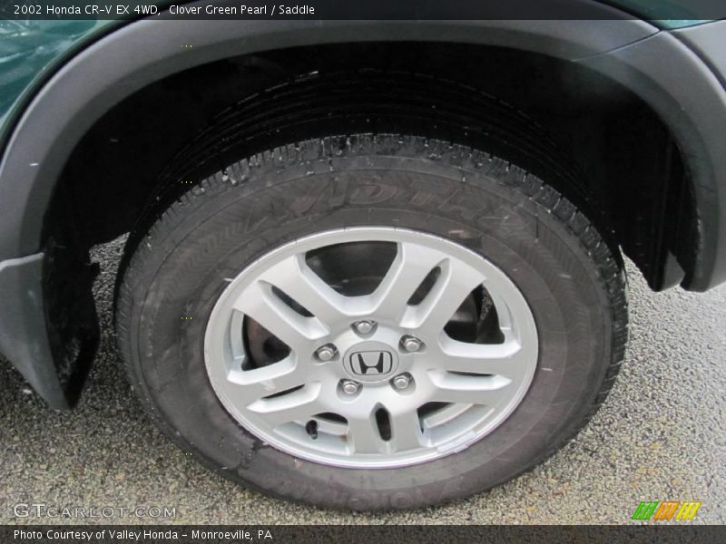 Clover Green Pearl / Saddle 2002 Honda CR-V EX 4WD