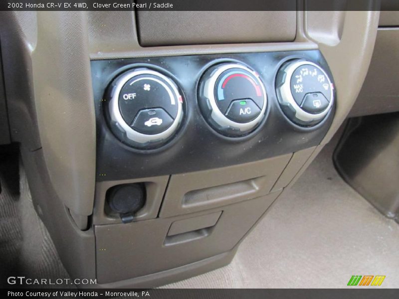 Clover Green Pearl / Saddle 2002 Honda CR-V EX 4WD