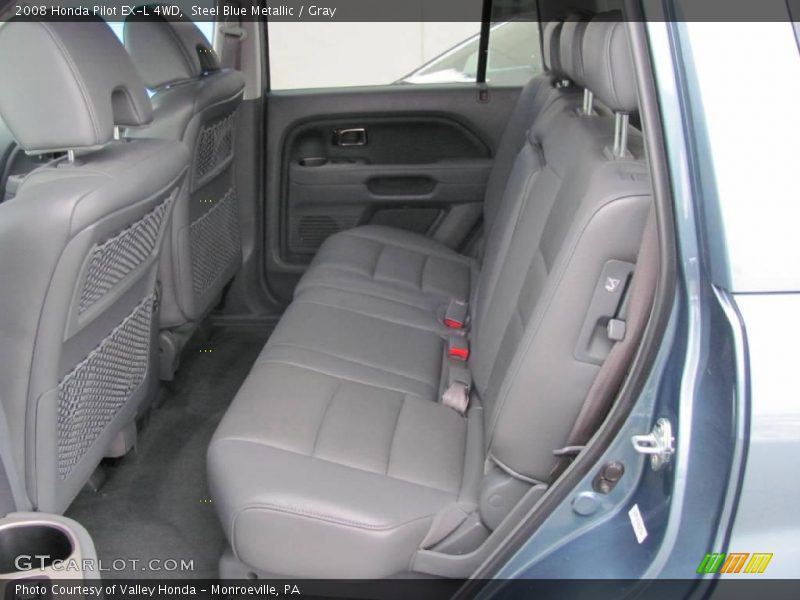 Steel Blue Metallic / Gray 2008 Honda Pilot EX-L 4WD
