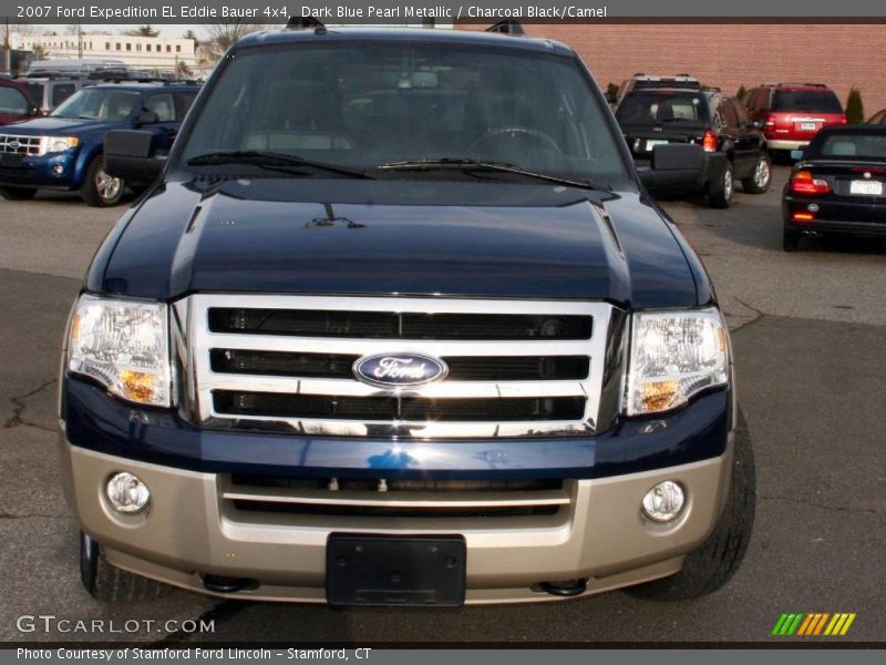 Dark Blue Pearl Metallic / Charcoal Black/Camel 2007 Ford Expedition EL Eddie Bauer 4x4