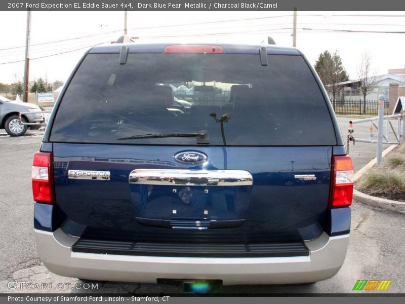 Dark Blue Pearl Metallic / Charcoal Black/Camel 2007 Ford Expedition EL Eddie Bauer 4x4