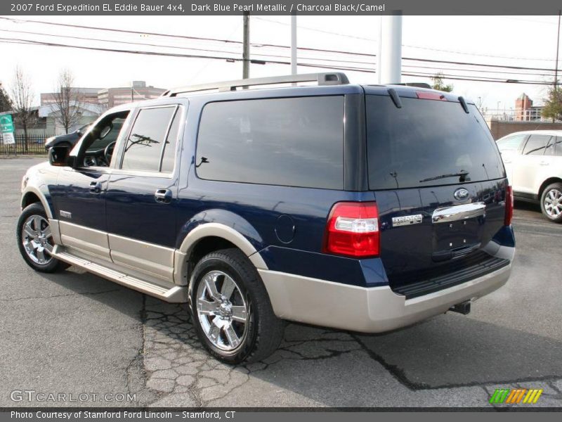 Dark Blue Pearl Metallic / Charcoal Black/Camel 2007 Ford Expedition EL Eddie Bauer 4x4