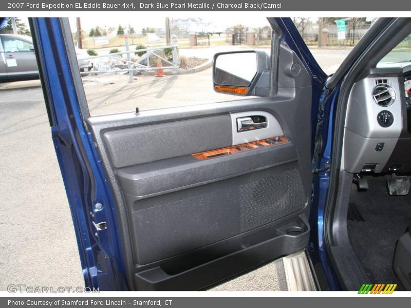Dark Blue Pearl Metallic / Charcoal Black/Camel 2007 Ford Expedition EL Eddie Bauer 4x4