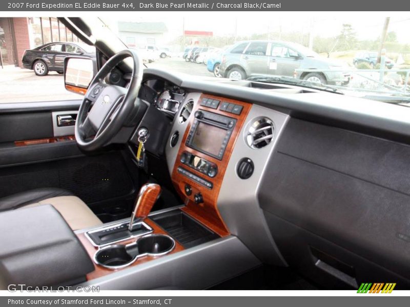 Dark Blue Pearl Metallic / Charcoal Black/Camel 2007 Ford Expedition EL Eddie Bauer 4x4