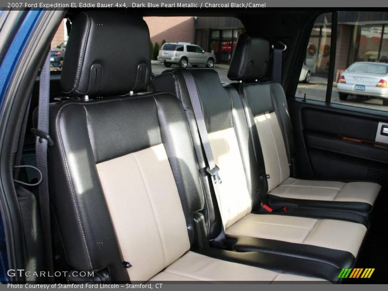 Dark Blue Pearl Metallic / Charcoal Black/Camel 2007 Ford Expedition EL Eddie Bauer 4x4