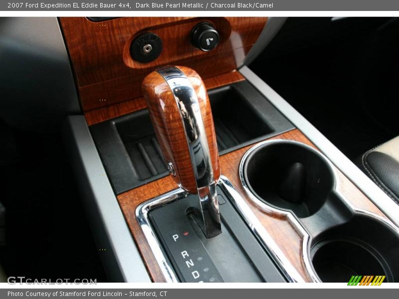 Dark Blue Pearl Metallic / Charcoal Black/Camel 2007 Ford Expedition EL Eddie Bauer 4x4