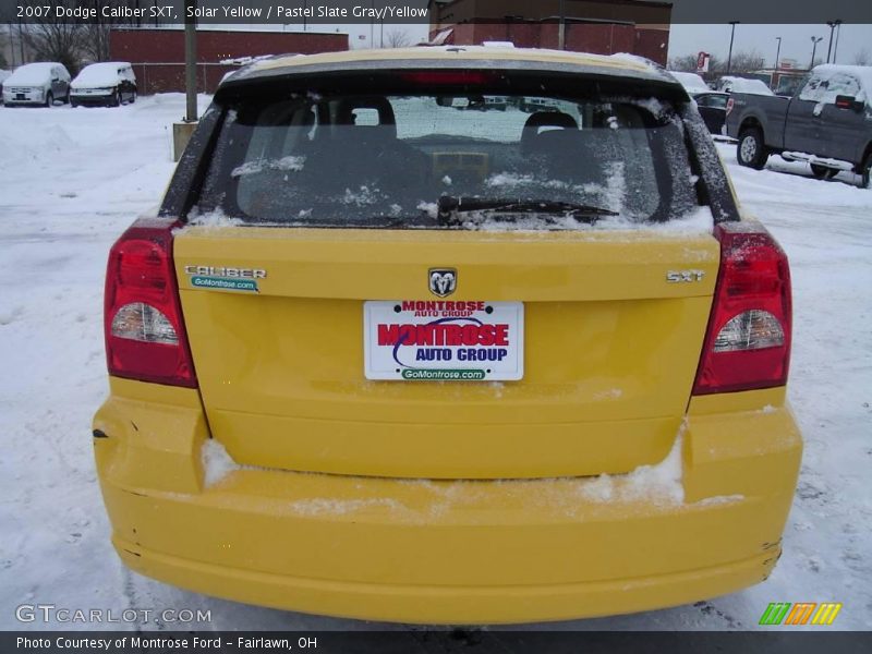 Solar Yellow / Pastel Slate Gray/Yellow 2007 Dodge Caliber SXT