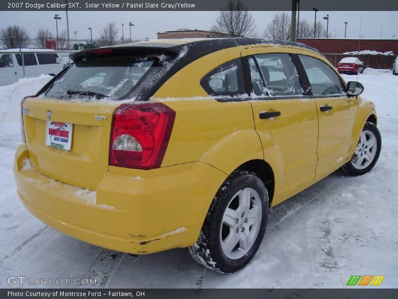 Solar Yellow / Pastel Slate Gray/Yellow 2007 Dodge Caliber SXT