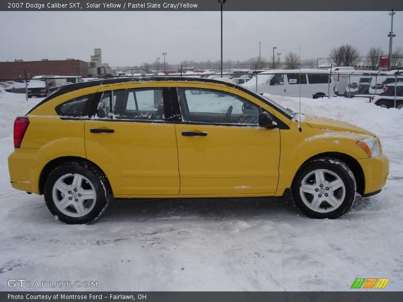 Solar Yellow / Pastel Slate Gray/Yellow 2007 Dodge Caliber SXT